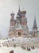 Nikolay Nikanorovich Dubovskoy Church of St. Basil USA oil painting artist